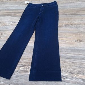 Denim 6 Dark Wash Blue Jean Denim Trouser Dress Pants